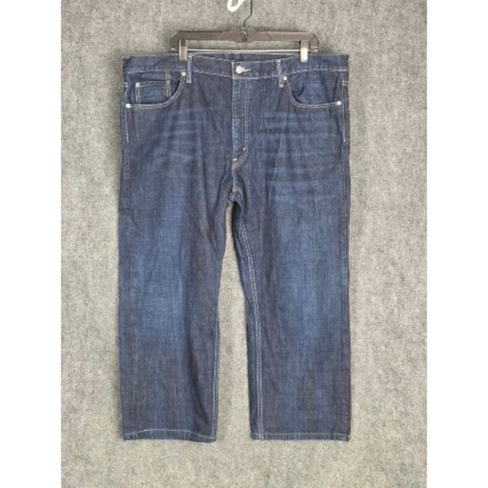 Levi Strauss & Co Mens 559 42x32 Dark Wash Straight Fit Denim Jeans Classicwear